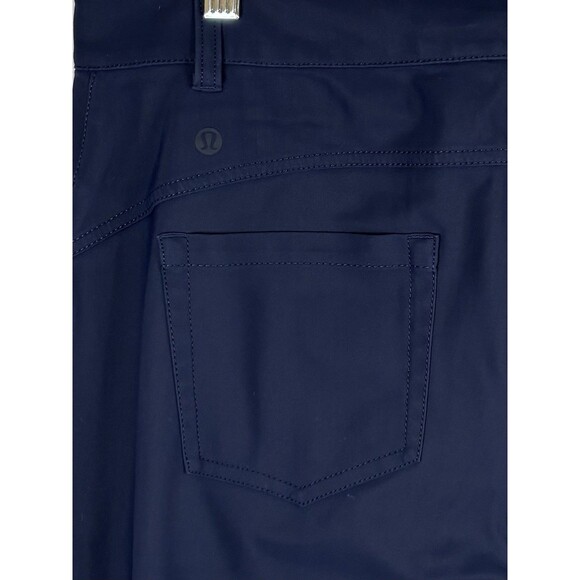 LULULEMON City Sleek 7/8 Slim-Fit 5 Pocket Pant Women 33 High Rise Navy Commute - Picture 7 of 13